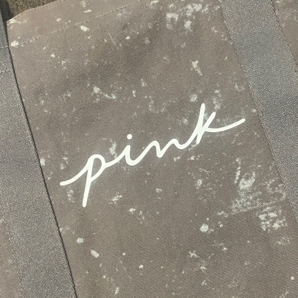PINK Victoria's Secret Splatter Gray Tote - Picture 2 of 6